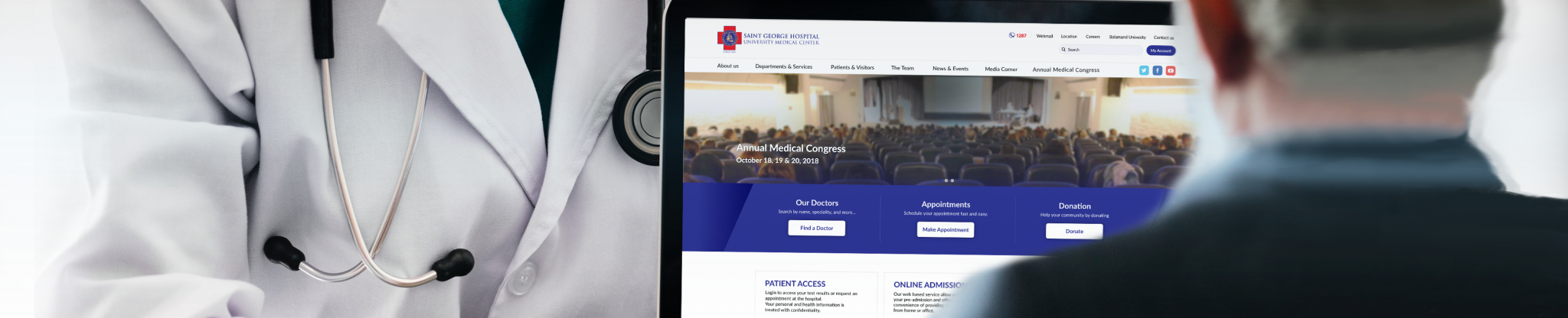 WhiteBeard launches Saint George Hospital's new web site